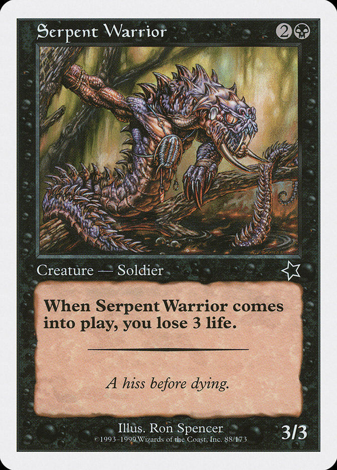 Serpent Warrior [Starter 1999] | Cards and Coasters CA