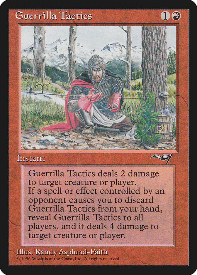 Guerrilla Tactics (Tripwire) [Alliances] | Cards and Coasters CA