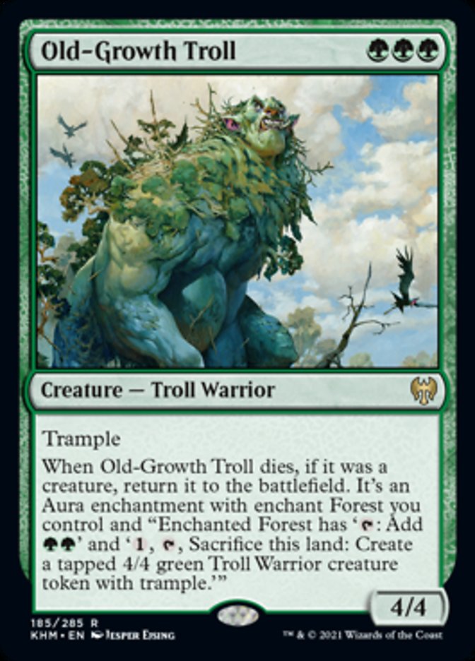 Old-Growth Troll [Kaldheim] | Cards and Coasters CA