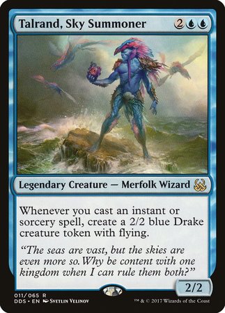 Talrand, Sky Summoner [Duel Decks: Mind vs. Might] | Cards and Coasters CA