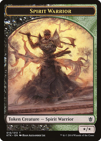 Spirit Warrior Token [Khans of Tarkir Tokens] | Cards and Coasters CA