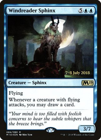 Windreader Sphinx [Core Set 2019 Promos] | Cards and Coasters CA