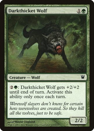 Darkthicket Wolf [Innistrad] | Cards and Coasters CA