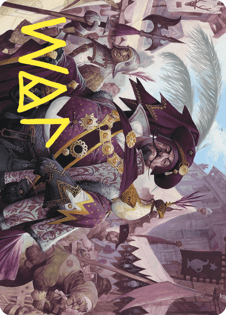 Discerning Financier Art Card (Gold-Stamped Signature) [Wilds of Eldraine Art Series] | Cards and Coasters CA