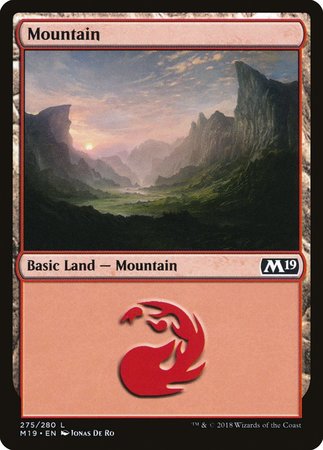 Mountain (275) [Core Set 2019] | Cards and Coasters CA