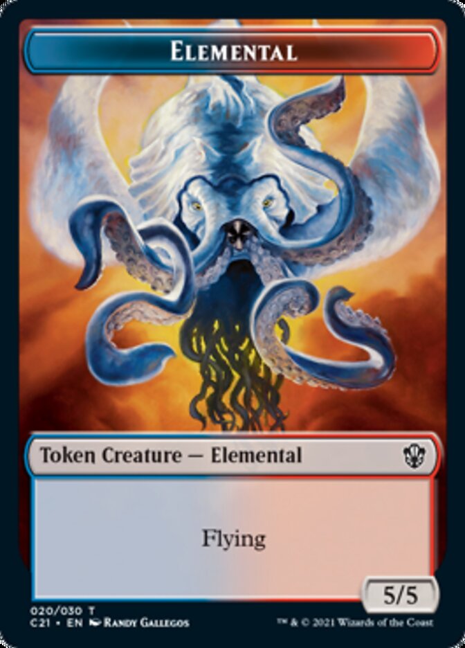 Elemental (020) // Copy Token [Commander 2021 Tokens] | Cards and Coasters CA