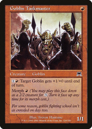 Goblin Taskmaster [Onslaught] | Cards and Coasters CA