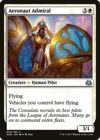Aeronaut Admiral [Aether Revolt] | Cards and Coasters CA