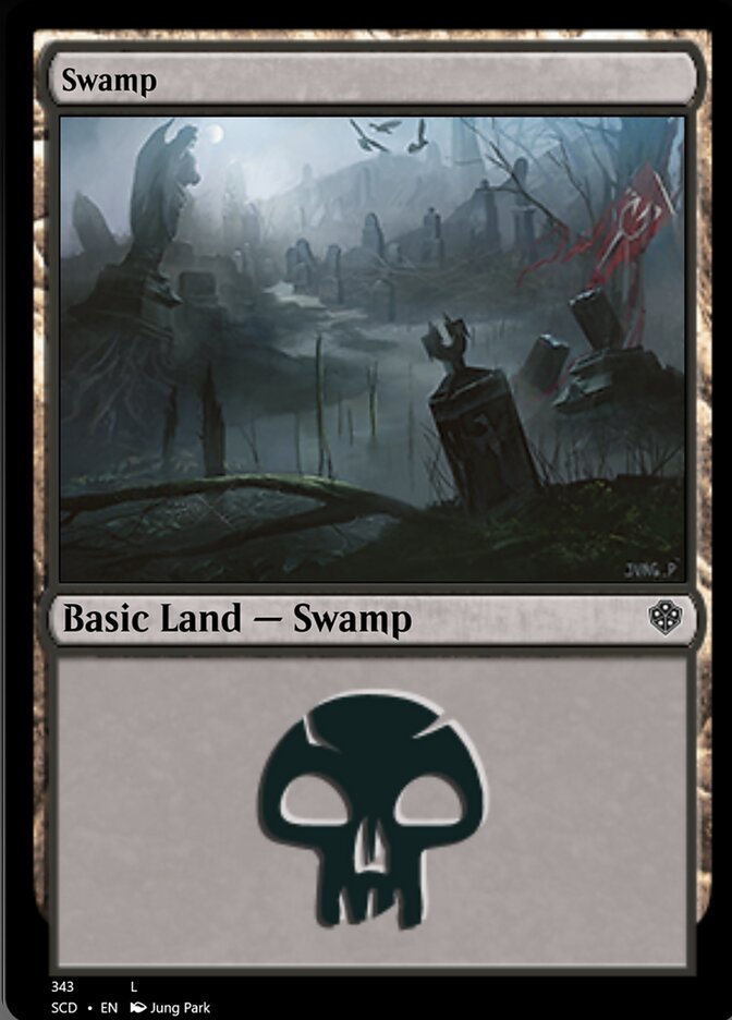 Swamp (343) [Starter Commander Decks] | Cards and Coasters CA