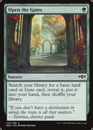 Open the Gates [Ravnica Allegiance] | Cards and Coasters CA