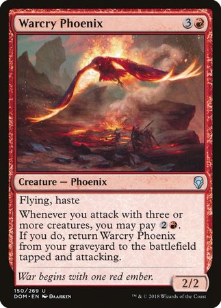 Warcry Phoenix [Dominaria] | Cards and Coasters CA