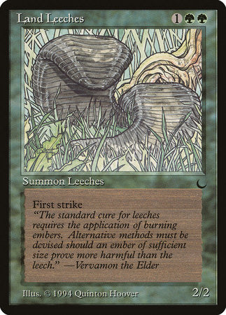 Land Leeches [The Dark] | Cards and Coasters CA