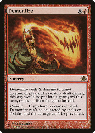 Demonfire [Duel Decks: Jace vs. Chandra] | Cards and Coasters CA