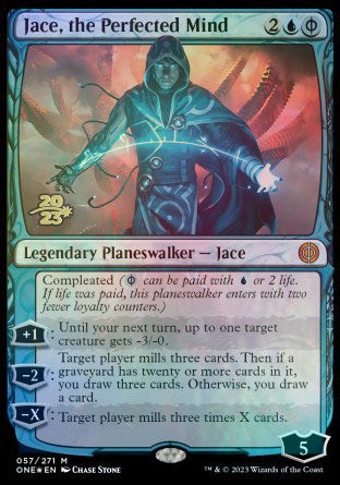 Jace, the Perfected Mind [Phyrexia: All Will Be One Prerelease Promos] | Cards and Coasters CA