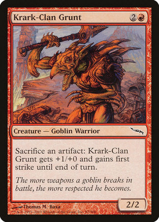 Krark-Clan Grunt [Mirrodin] | Cards and Coasters CA