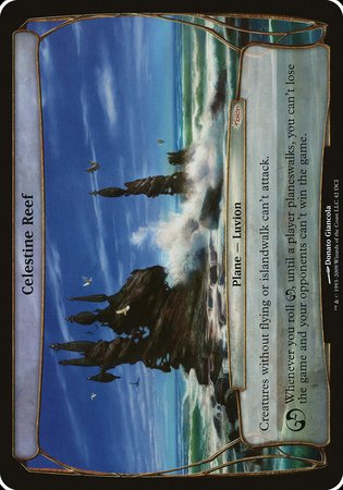 Celestine Reef (Prerelease Promo) [Promotional Planes] | Cards and Coasters CA