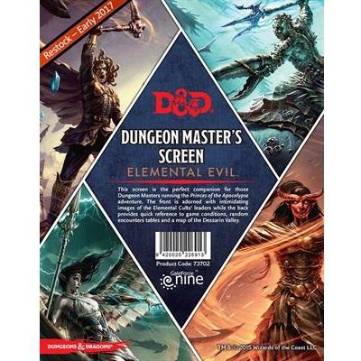 Dungeon Masters Screen - Elemental Evil | Cards and Coasters CA