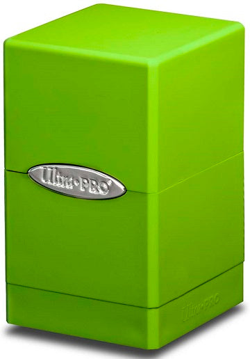 UltraPro Deckbox - Satin Tower - Lime 100+ count | Cards and Coasters CA