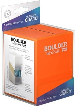 Ultimate Guard Boulder - 100+ Poppy Topaz (Orange) | Cards and Coasters CA