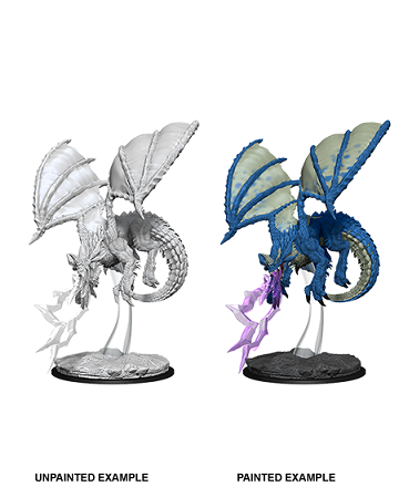 D&D Nolzur's Marvelous Miniatures - Young Blue Dragon | Cards and Coasters CA