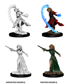 D&D Deep Cuts Miniatures Female Human Wizard | Cards and Coasters CA