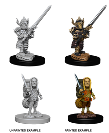 D&D Nolzur's Marvelous Miniatures Halfling Fighter | Cards and Coasters CA