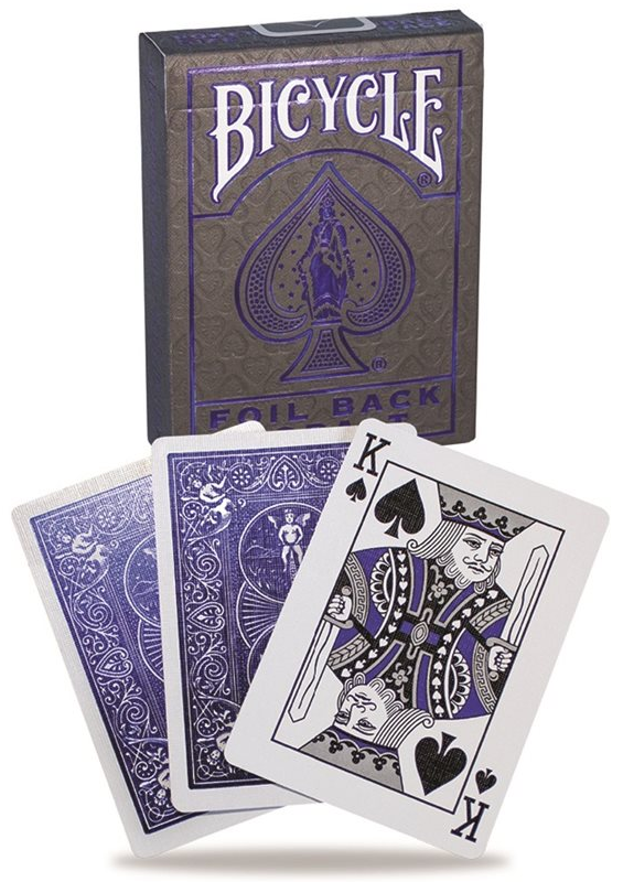 Bicycle Playing Card - Foil Back Cobalt | Cards and Coasters CA