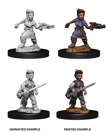 D&D Minis Deep Cuts Wizkids Female Halfling Rogue | Cards and Coasters CA