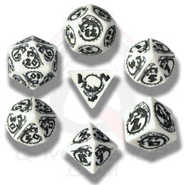 Dragon RPG Dice Q workshop Set of 7 Dice | Cards and Coasters CA