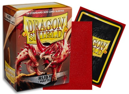 Dragon Shield - Matte 100 Count - Ruby | Cards and Coasters CA