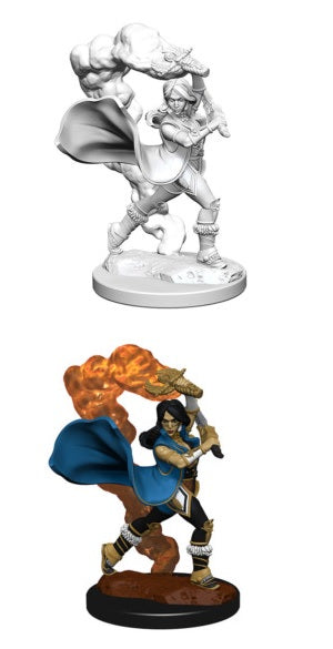 D&D Deep Cuts Miniatures Human Female Cleric | Cards and Coasters CA