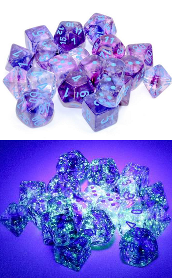Chessex D6 Cube - Nebula Nocturnal Blue | Cards and Coasters CA