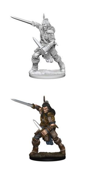 D&D Deep Cuts Miniatures Human Male Fighter | Cards and Coasters CA