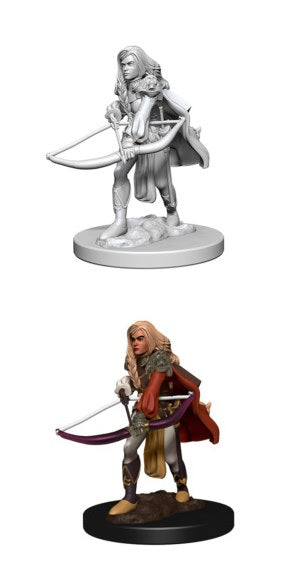 D&D Deep Cuts Miniatures Human Female Fighter | Cards and Coasters CA