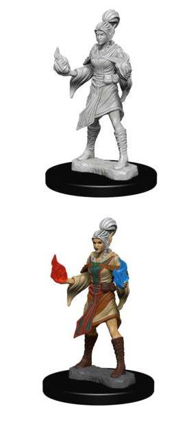 D&D Deep Cuts Miniatures Elf Female Sorcerer | Cards and Coasters CA