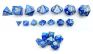 Little Dragon Mini Dice - Steel Blue | Cards and Coasters CA