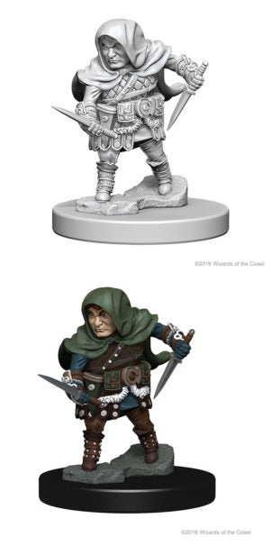 D&D Nolzur's Marvelous Miniatures - Halfling Rogue | Cards and Coasters CA