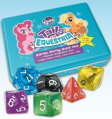 Tails of Equestria Earth Pony Dice Set | Cards and Coasters CA