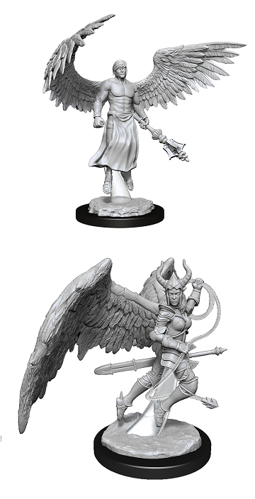 D&D Nolzurs Marvelous Miniatures - Deva & Erinyes | Cards and Coasters CA