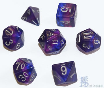 Little Dragon Corp - Birthday Dice December - Tanzanite Set of 7 | Cards and Coasters CA
