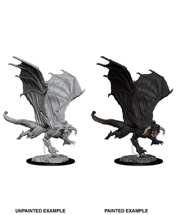 D&D Nolzurs Marvelous Miniatures Large - Black Dragon | Cards and Coasters CA