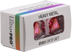 Ultra Pro Heavy Metal Dice: Vivid Red | Cards and Coasters CA